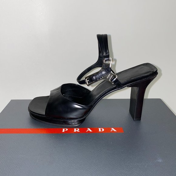 Prada Shoes - PRADA leather heels